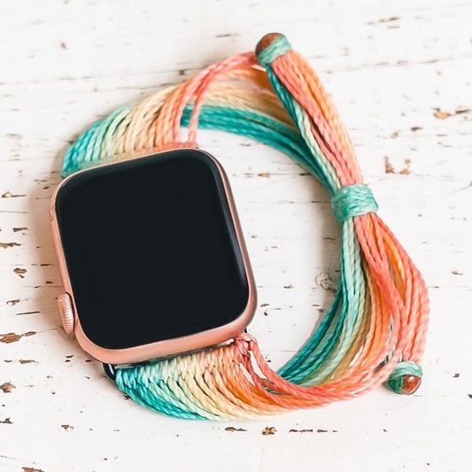 Apple Watch Band ORIGINAL Boho Customizable Waterproof Bohemian Colorful Pura Vida Inspired Size 40mm 41mm 44mm 45mm Series 3 4 5 6 7 8 9 SE